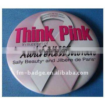 hot selling wholesale custom pin button badge with your own design for promotional, breast cancer awareness button badge