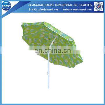 190T polyester promotional outdoor garden beach umbrella whole sale