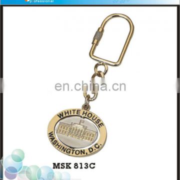 Personalized Metal Craft Decoration White House Souvenir Spinning Key ring