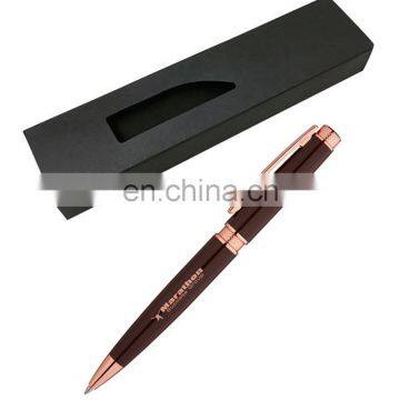 European Fashion Promotion Premium Metal gift ballpoint Pen with Gift Box RB18903