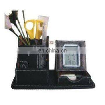 Promotional Leather Penholder Clock