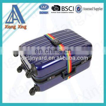 Factory direct Custom Colorful Luggage Belt Strap with Buckle And Name Tag