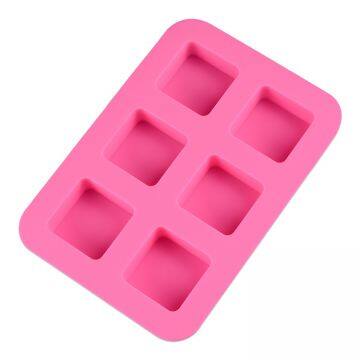 Free Sample Food Grade Heat resistant Nontoxic Silicone Cake Mold Baking Mousse Pudding Mold Tool 6holes