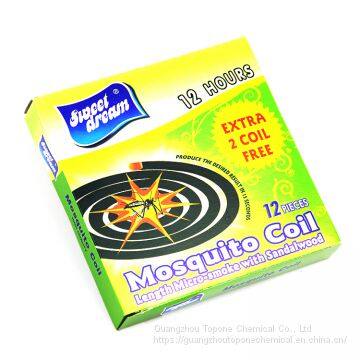 Manufacture Supplier Sweet Dream Brand Africa Market Mosquito Coil For Sales