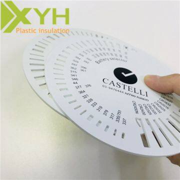 Porcelain-white PVC Factory fine carving round film