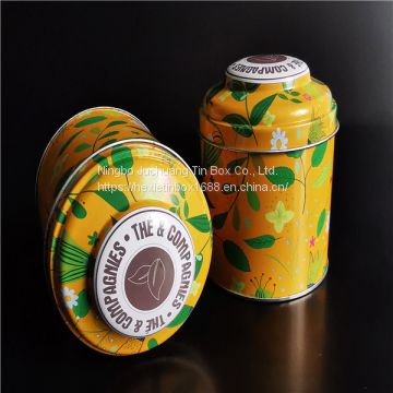 Tea Tin Can Candy Chocolate  & Coffee Silk-screen Printing Screw Top Tins