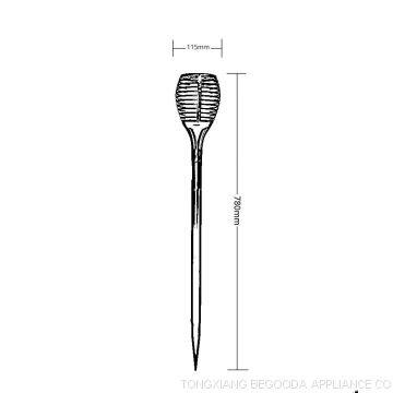 Solar Flame Lamp, Outdoor Waterproof Flickering Flames Torches Landscape Decoration Lighting Dusk to Dawn Auto On/Off photo-3