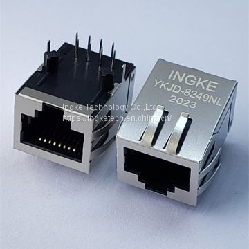 INGKE YKJD-8249NL Direct Substitute J00-0061NL Single Port Through Hole 100 Base-T RJ45 LAN with Transformer