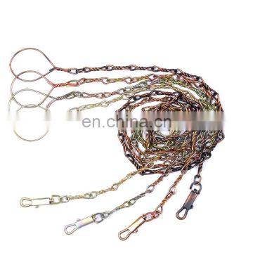 Wholesale sturdy iron chain traction rope pet dog leash 120CM