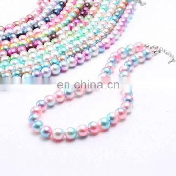 Girl DIY Necklace Colorful Beads Children Candy Bubble Necklace Boutique 12Colors photo-2