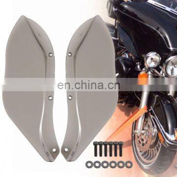 Motorcycle Plastic Side Wing Windshield Air Deflector For Harley Davidson Touring FLHR FLHT FLHX 1996-2013