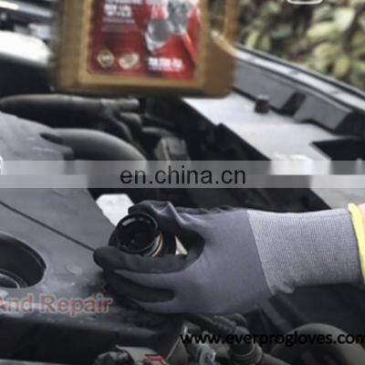 Wholesale Industrial Construction Garden Work Safety Nitrile Foam Coated Gloves Guantes De Nitrilo photo-2