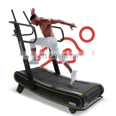 environmental fitness equipment for gym use new designCurved treadmill &air runner running machine burn more calories treadmills