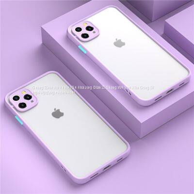 Shockproof Armor Matte Case For IPhone 12 11 Pro Xs Max XR X 6 7 8 Plus SE Mini Luxury Silicone Bumper Clear Hard PC Cover Funda photo-5