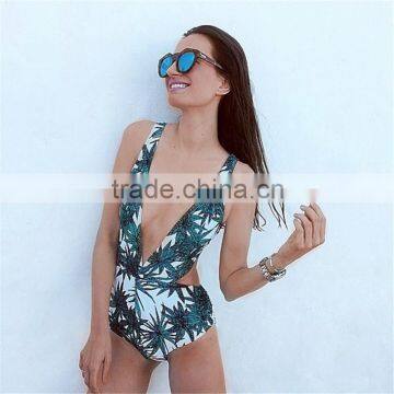 2016 New Sey One Piece Swimsuit Strappy biquini High Waist Swimwear Women cut out Bodysuit Leotard Bathing Suits Monokinis