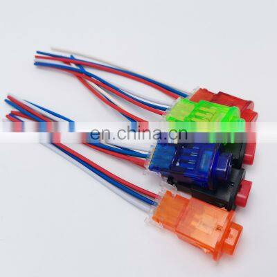 Universal 3 Wiring 12v 5A Rear Brake Kill Switch Double Flash Light Emergency Warning Stop Hazard Switch Motorcycle
