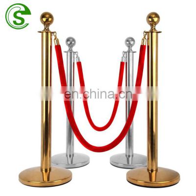 2m Retractable Red Belt velvet rope stanchion Crowd Control Rope