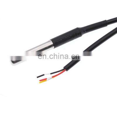 DS18B20 Stainless Steel Package 1 Meters Waterproof DS18b20 Temperature Probe Temperature Sensor 18B20 Thermocouple Protection photo-2