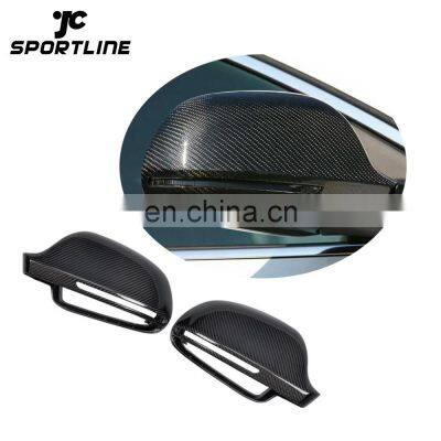 1Pair A5 Replacement Carbon Fiber Wing Mirror Cap for Audi A5 S5 8T 2007-2009