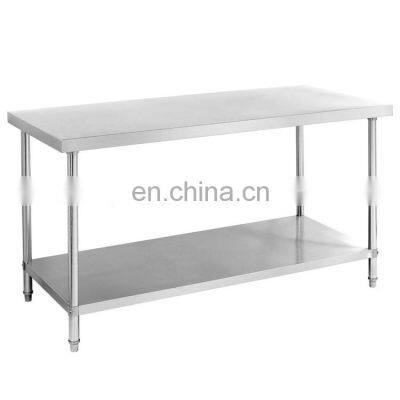 304 Stainless Steel Restaurant Work Bench / Customized  201Stainless Steel Kitchen Work Table