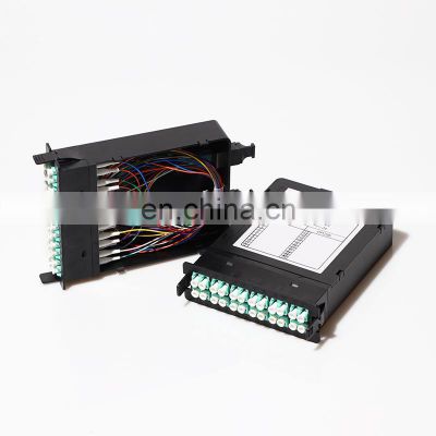 24 Core high Density MPO Cassette, Fiber Optic 24 F MPO Box MTP Cassette for 1U Rack Mount MPO Chassis