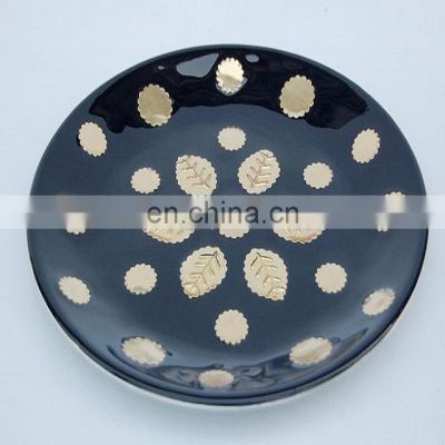 black and gold serving tray for sale