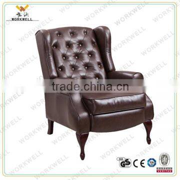 WorkWell cheapest luxury leather living room recliner chair Kw-Fu01