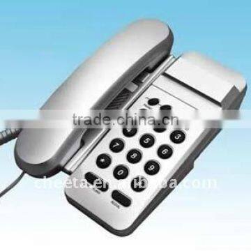 silver landline basic telephone set mini bathroom