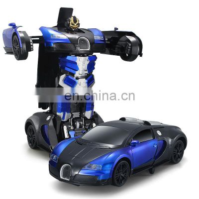 New design big size high speed 2.4G remote control deformation robot car toy for Children