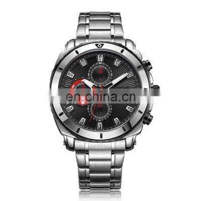 MEGIR 2075 Men's Auto Date Quartz Fashion&Casual Watches Stainless Steel Watches Strap