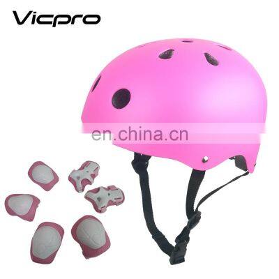 Kids Protective Gear Set Roller Skating Skateboard BMX Scooter Cycling Knee Elbow Wrist Pads and Helmet