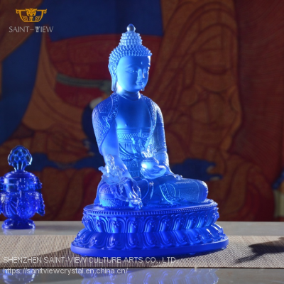 Factory Original Crystal Healthy Pharmacist Medicine Buddha Statues photo-3