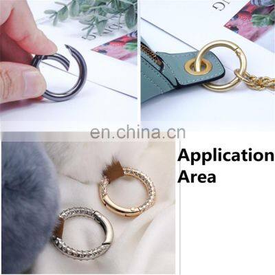 Zinc Alloy O Ring Round Carabiner With Logo Metal Carabiner Key Chain Round Snap Hooks O Ring Carabiner photo-5