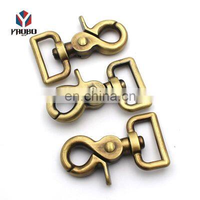 New Model Hardware Eye Shape Metal Swivel Key Snap Hook For Handbag