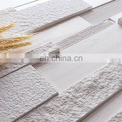 Exterior Long Rough White Natural Slate Wall Marble Culture Stone Tile Siding Wall Kajaria Slate Panel Modern Guangdong