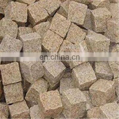 Sunset gold granite cube stone for garden walkways