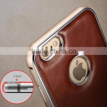 High-grade Retro Cow Leather Men Cell Phone Case Leather Mobile Phone Case for Iphone 6S Cheap Phone Cases photo-3