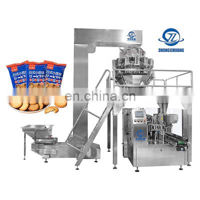 Multihead Equipment Granule Weigher Sealing Silage Dry Fruit Biscuit Candy Packing Automatic Pouch Packing Machine