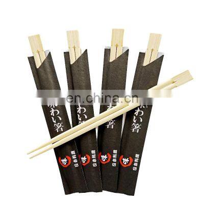 Paper Packed Disposable Natural Bamboo Chopsticks Sushi Stick With Customized Logo