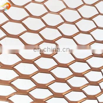 Aluminum expanded metal mesh steel wire mesh panels for wall curtain