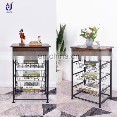 Customized Metal Multipurpose Three-tier Mesh Kitchen Storage Drawer as You Require photo-4