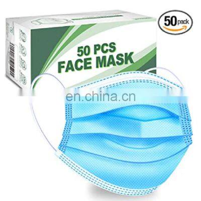 Hospital,Protective Non Woven 3ply Disposable Face Mask EarLoop Custom Medical Disposable Face Mask