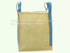 Yellow Jumbo Bag Top Fill Skirt Flat Bottom Aluminum Foil pp Jumbo Bag photo-2