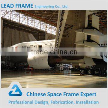 Prefabricated large steel structure airplane hangar