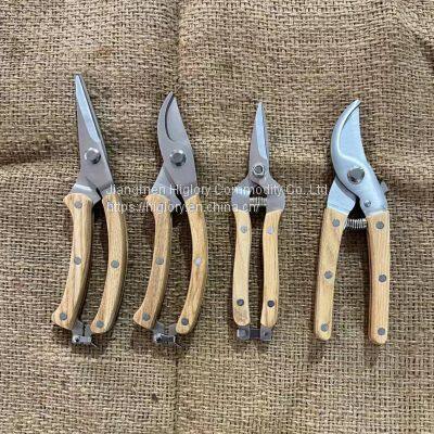 Wholesale Pruning Shears Fruit Garden Stainless Steel Gardening Scissors Garden Tools Flower Bypass Secateurs photo-5