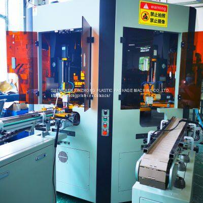 Automatic 2 color cylindrical round screen printer for plastic glass cosmetic jar bottle container silk screen and hot foil stamping printing machine