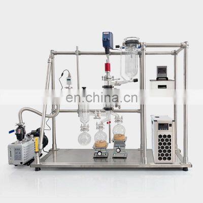 Short Path Molecular Distillation for Essential Oil Distilled Monoglyceride Alcohol Distiller Machine photo-4