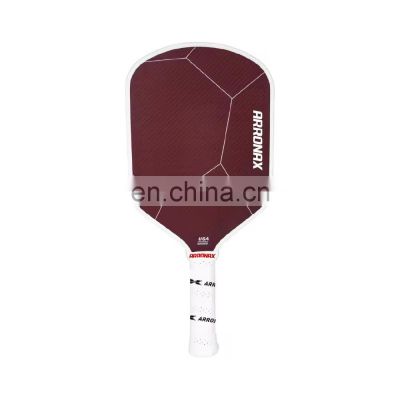 Thermoformed Pickeball Paddle Red Carbon Fiber Aramid Material Pickleball Paddle Honeycomb Polymer Core Pickleball Paddle