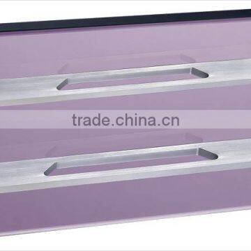 embedded door pull brushed aluminum cabinet handle