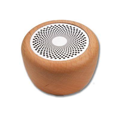 Portable Wooden Wireless Speakers Wood Home Audio Music Sound Equipment Player Box Room Decoration Mini BT Speaker